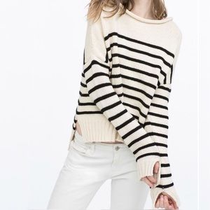 Zara Nautical Striped Sweater